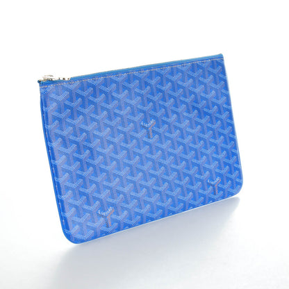 Goyard Goyardine Senat Pochette MM Sky Blue 3 of 8