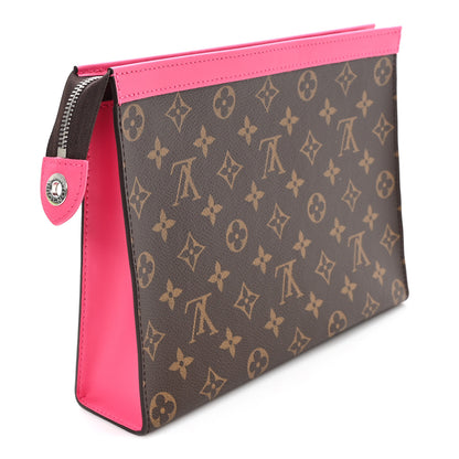 Louis Vuitton Monogram Macassar Pochette Voyage MM Fuchsia 3 of 6