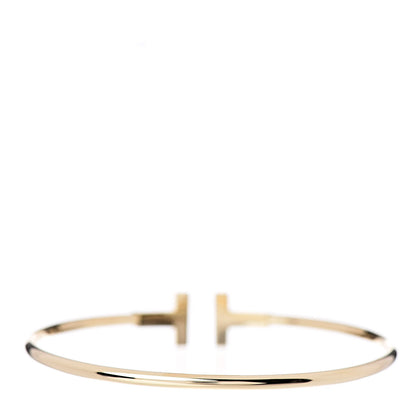 Tiffany 18K Yellow Gold T Wire Bracelet 3 of 4