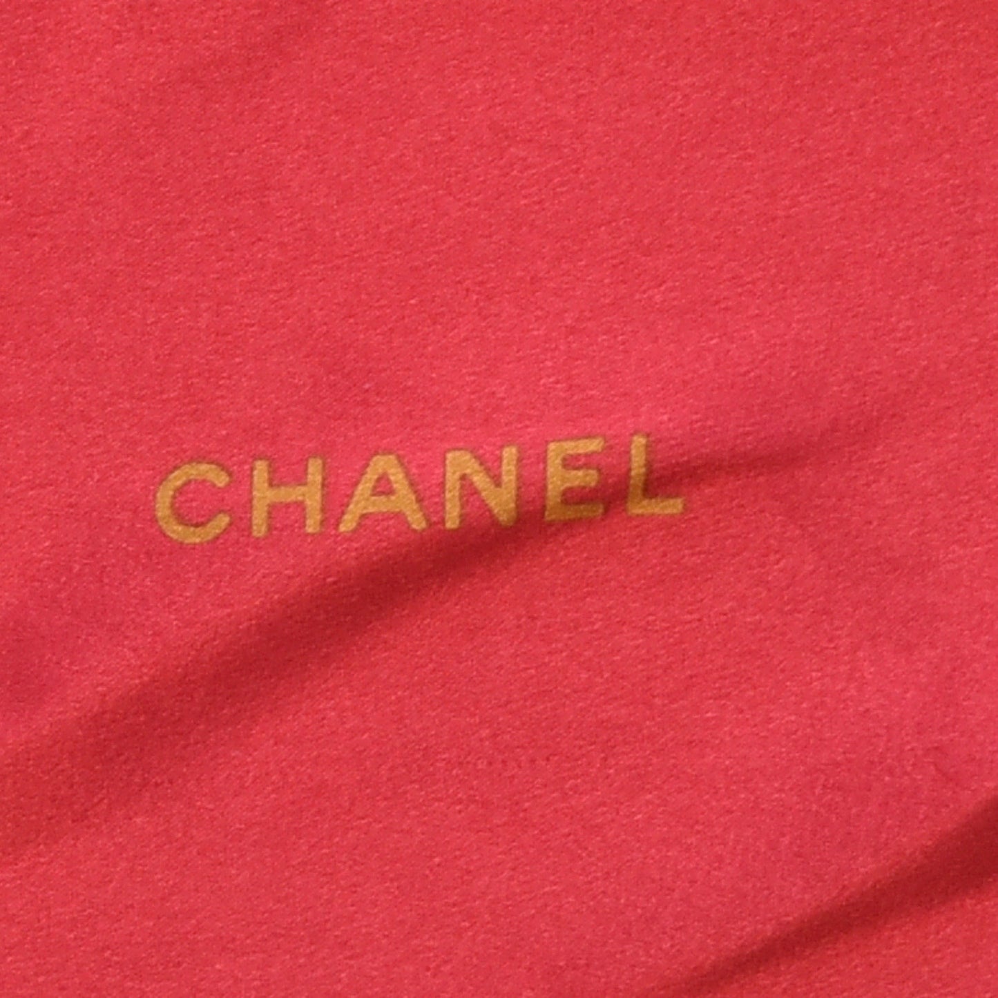Silk CC Square Scarf Red
