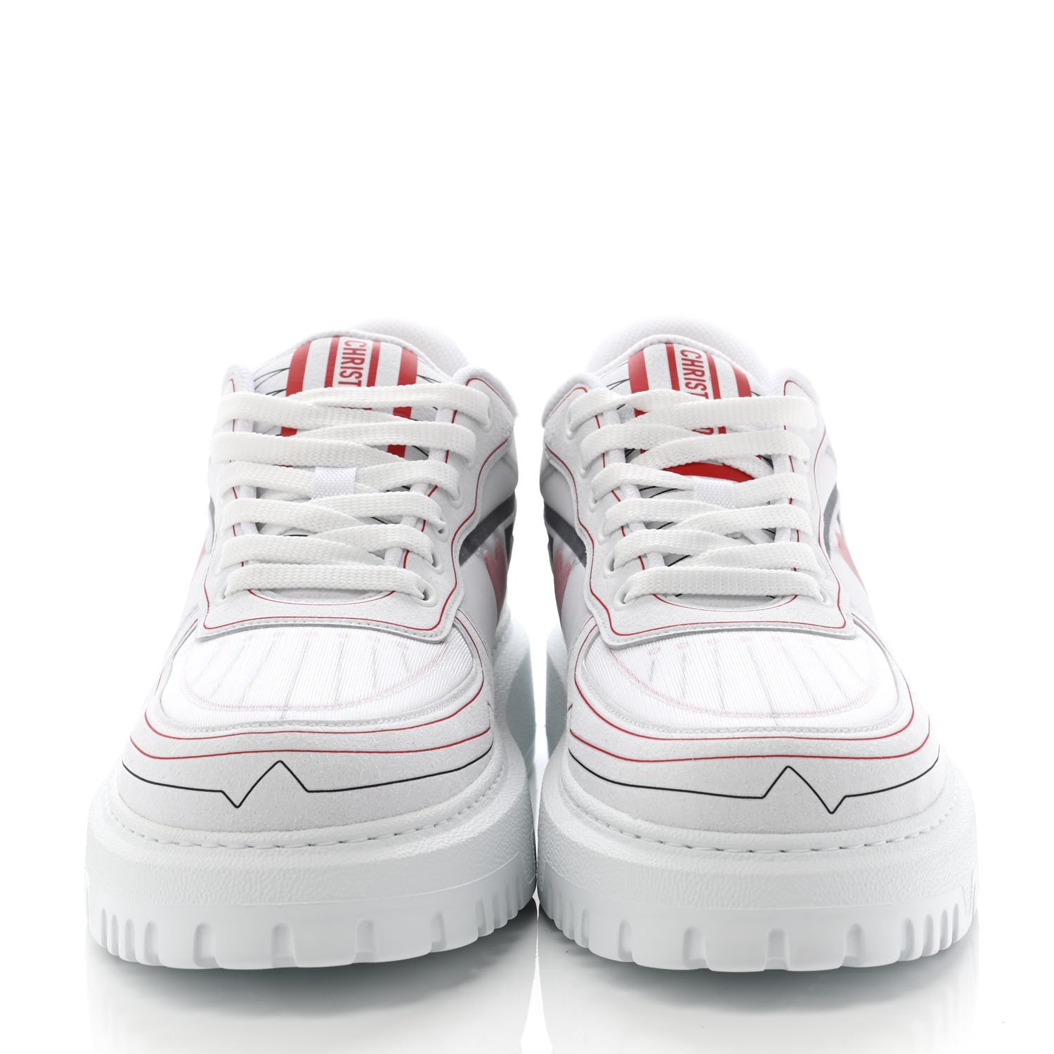 Christian Dior Nylon Mesh Dior Addict D Chess Dioramour Low Top Sneakers 40 White Multicolor 2 of 8