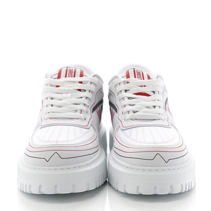 Christian Dior Nylon Mesh Dior Addict D Chess Dioramour Low Top Sneakers 40 White Multicolor 2 of 8