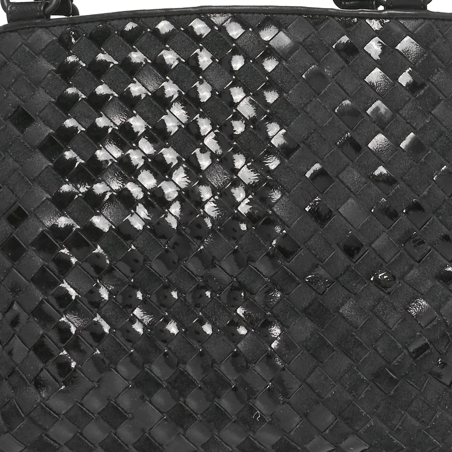 Intrecciato Rugiada Vintaga Medium Shopper Black