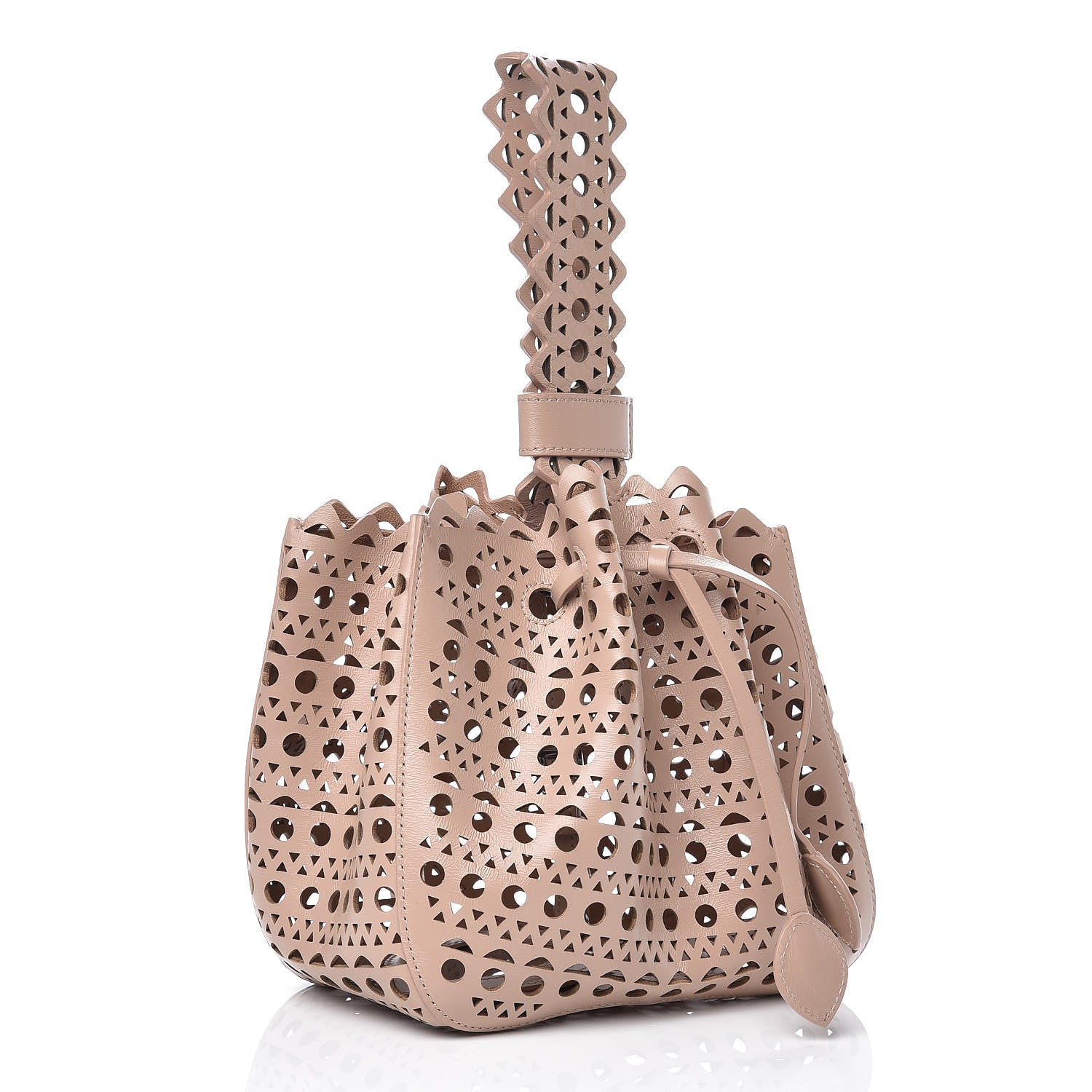 Alaia Calfskin Vienne Rose-Marie 19 Bag Beige 3 of 9