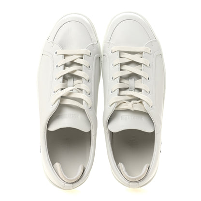Hermes Calfskin Suede Goatskin Mens Kid Sneakers 42.5 White 2 of 10