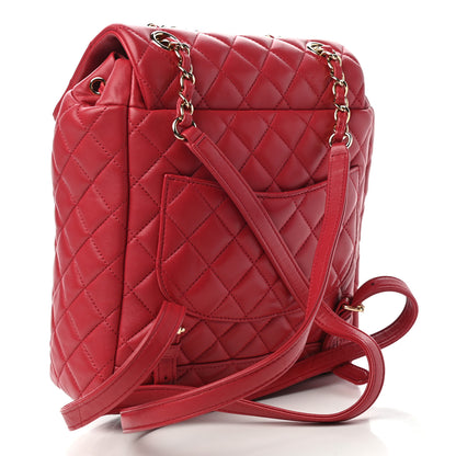 Chanel Lambskin Quilted Small Urban Spirit Backpack Dark Pink 3 of 11