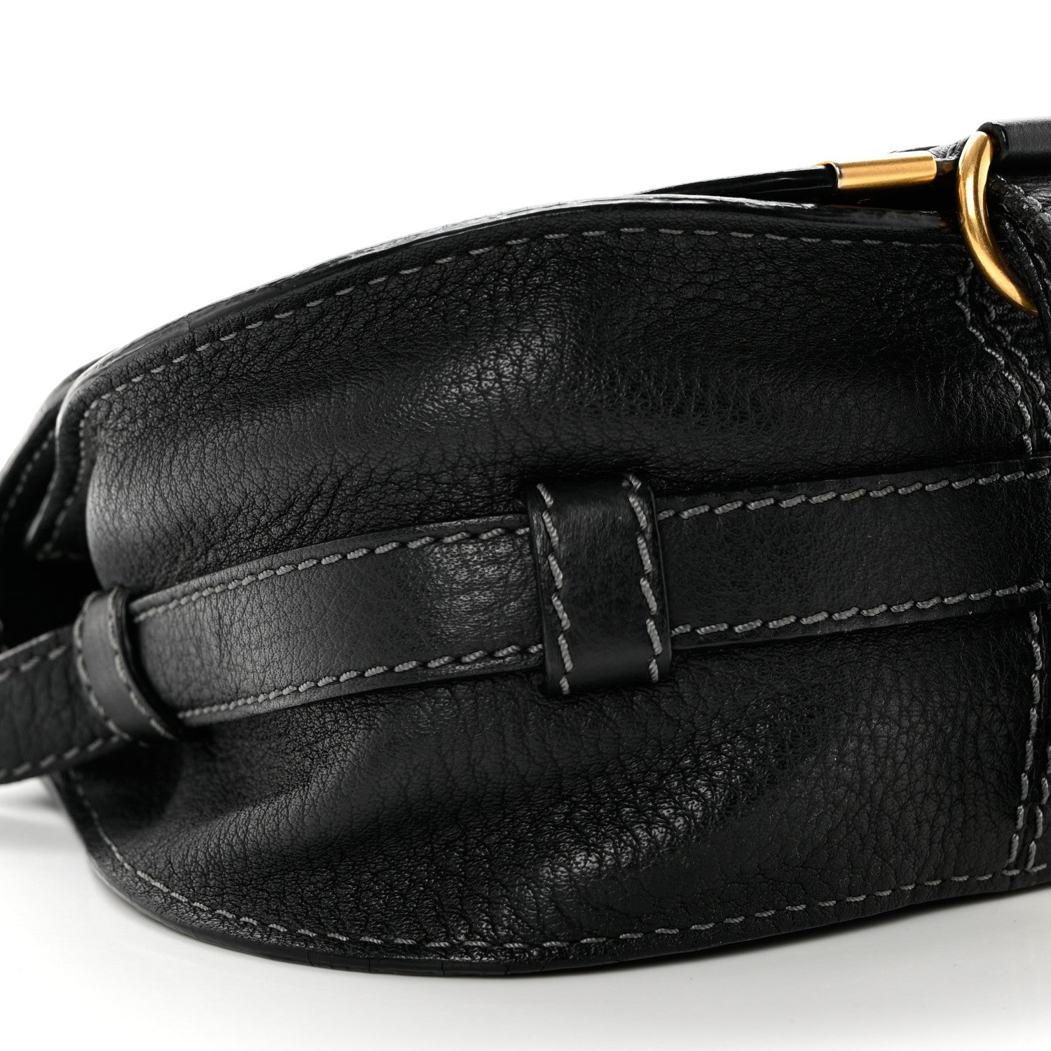 Chloe Calfskin Mini Marcie Round Crossbody Bag Black 8 of 11