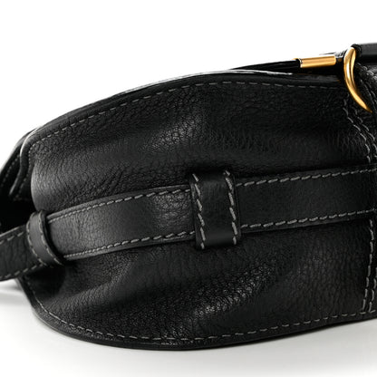 Chloe Calfskin Mini Marcie Round Crossbody Bag Black 8 of 11
