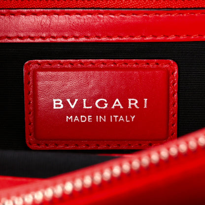 Bulgari Calfskin Plisse Serpenti Forever Crossbody Bag Red 6 of 12