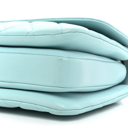 Chanel Lambskin Quilted Small Trendy CC Flap Dual Handle Bag Light Blue 10 of 14