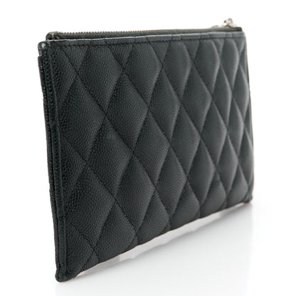 Chanel Caviar Quilted Classic Zip Pouch Black 3 of 8