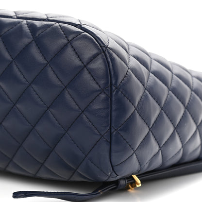 Chanel Calfskin Quilted Small Urban Spirit Backpack Navy 10 of 10