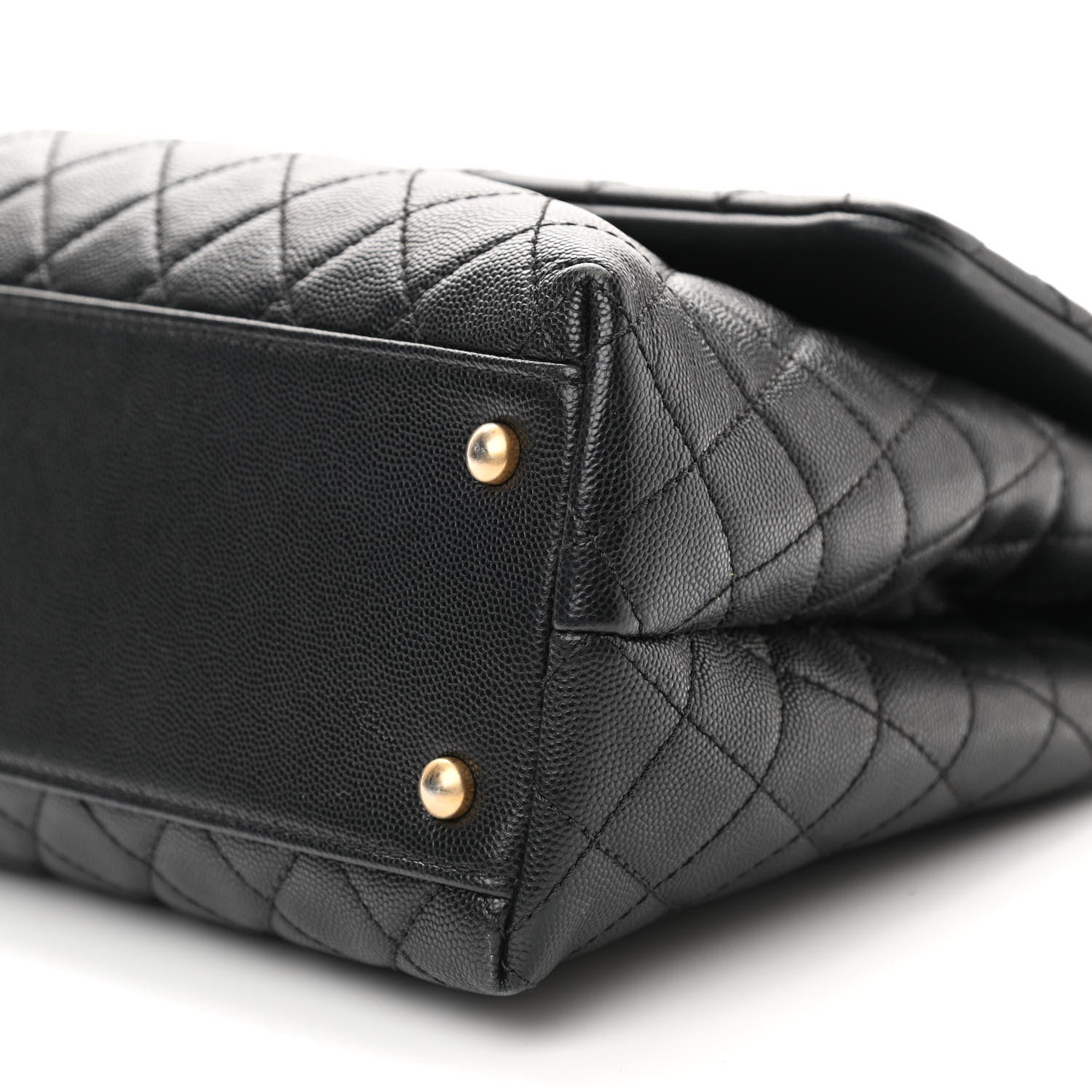 Chanel Caviar Quilted Medium Coco Handle Flap Black 10 of 10