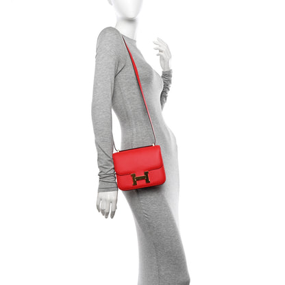 Hermes Epsom Constance 18 Rouge de Coeur 2 of 11
