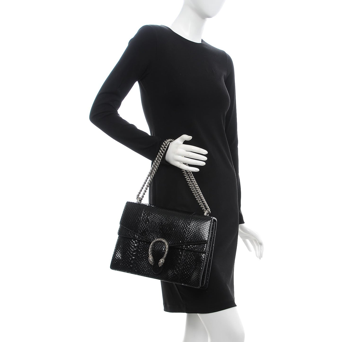 Python Medium Dionysus Shoulder Bag Black