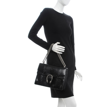 Gucci Python Medium Dionysus Shoulder Bag Black 2 of 9
