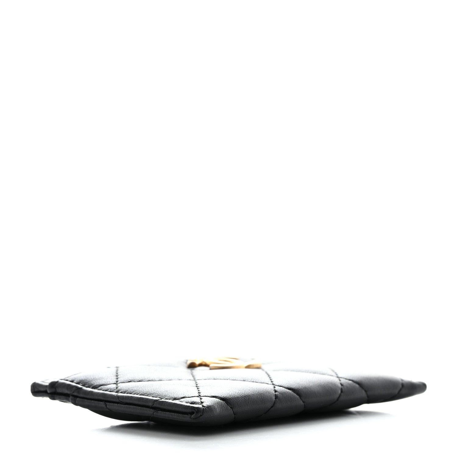 Chanel Lambskin Quilted CC Card Holder Black 4 of 12