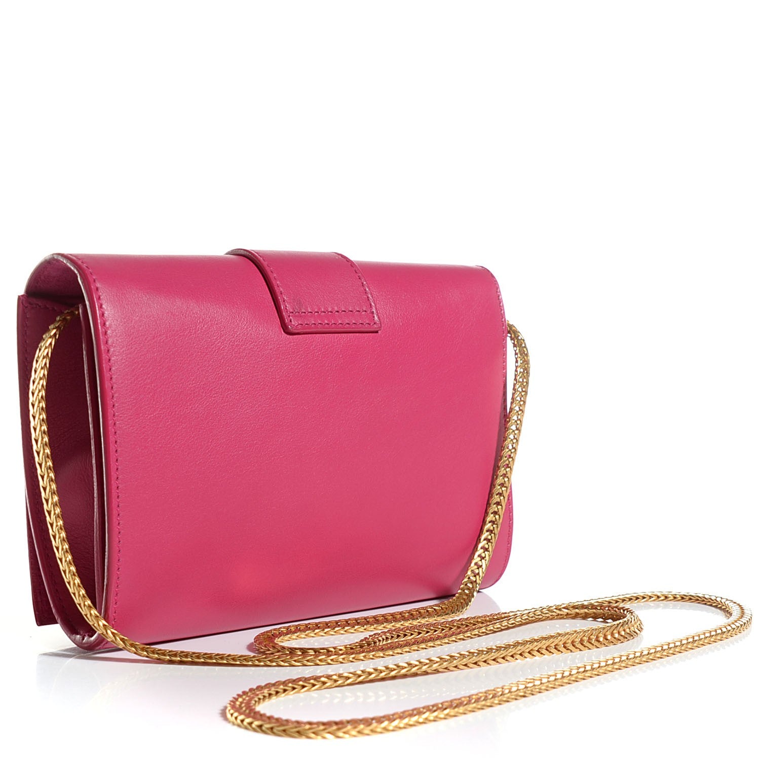 Saint Laurent Calfskin Small Classic Y Satchel Fuchsia 3 of 8