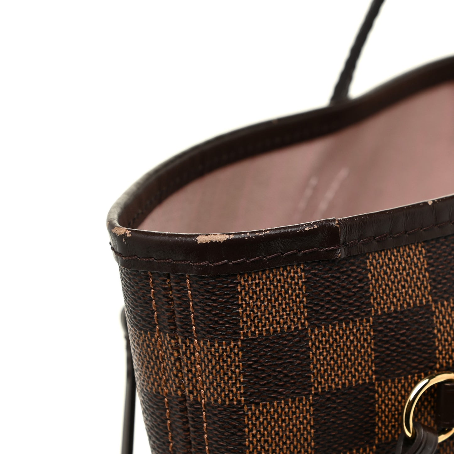 Damier Ebene Neo Neverfull MM Rose Ballerine
