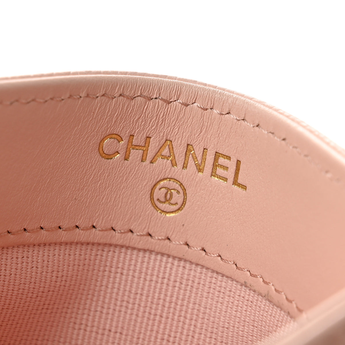 Chanel Shiny Caviar Enamel Quilted CC Card Holder Light Pink 6 of 9