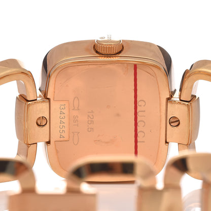 Gucci Stainless Steel 24mm G-Gucci Square Quartz Watch Brown 5 of 6