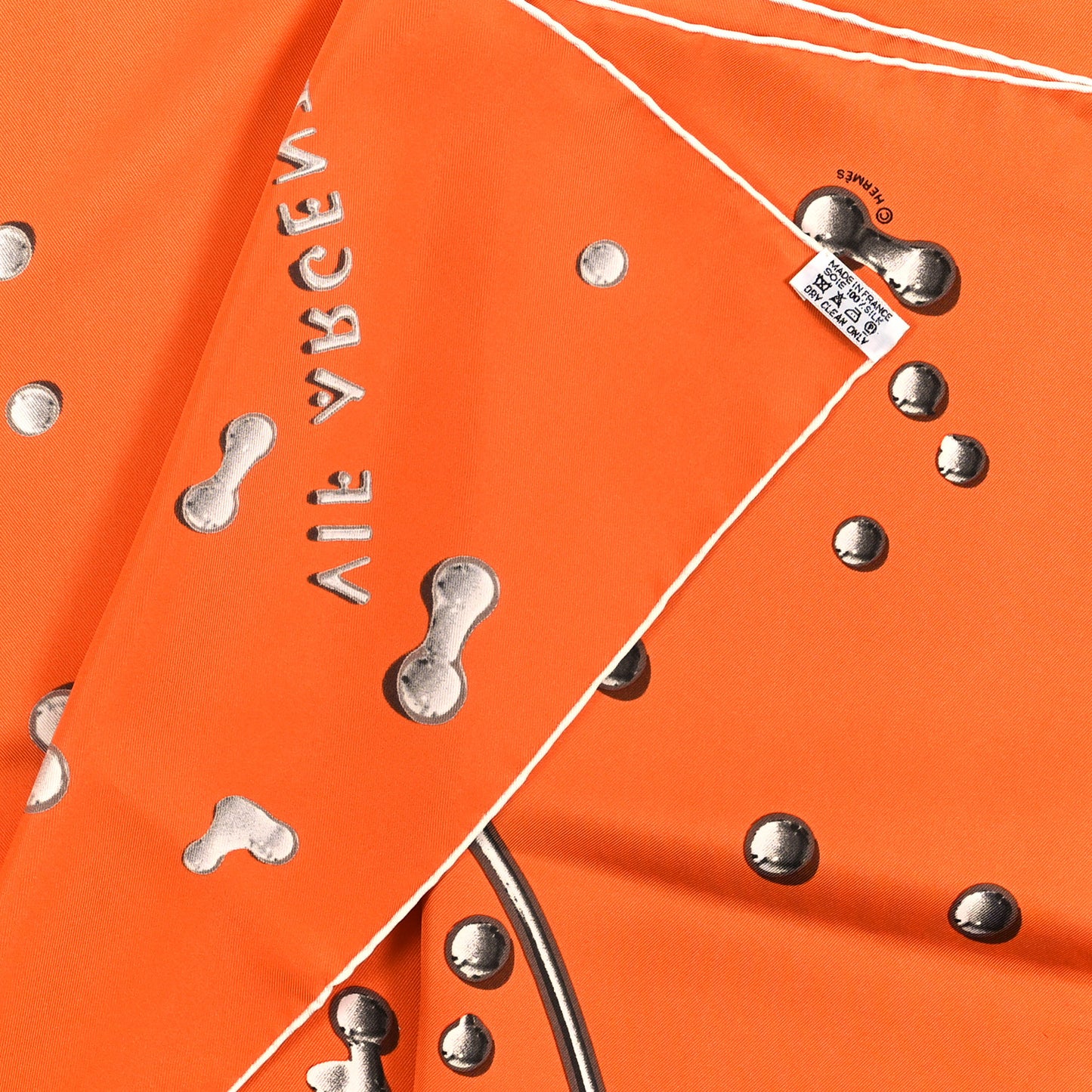 Silk Vif Argent Scarf 90 Orange