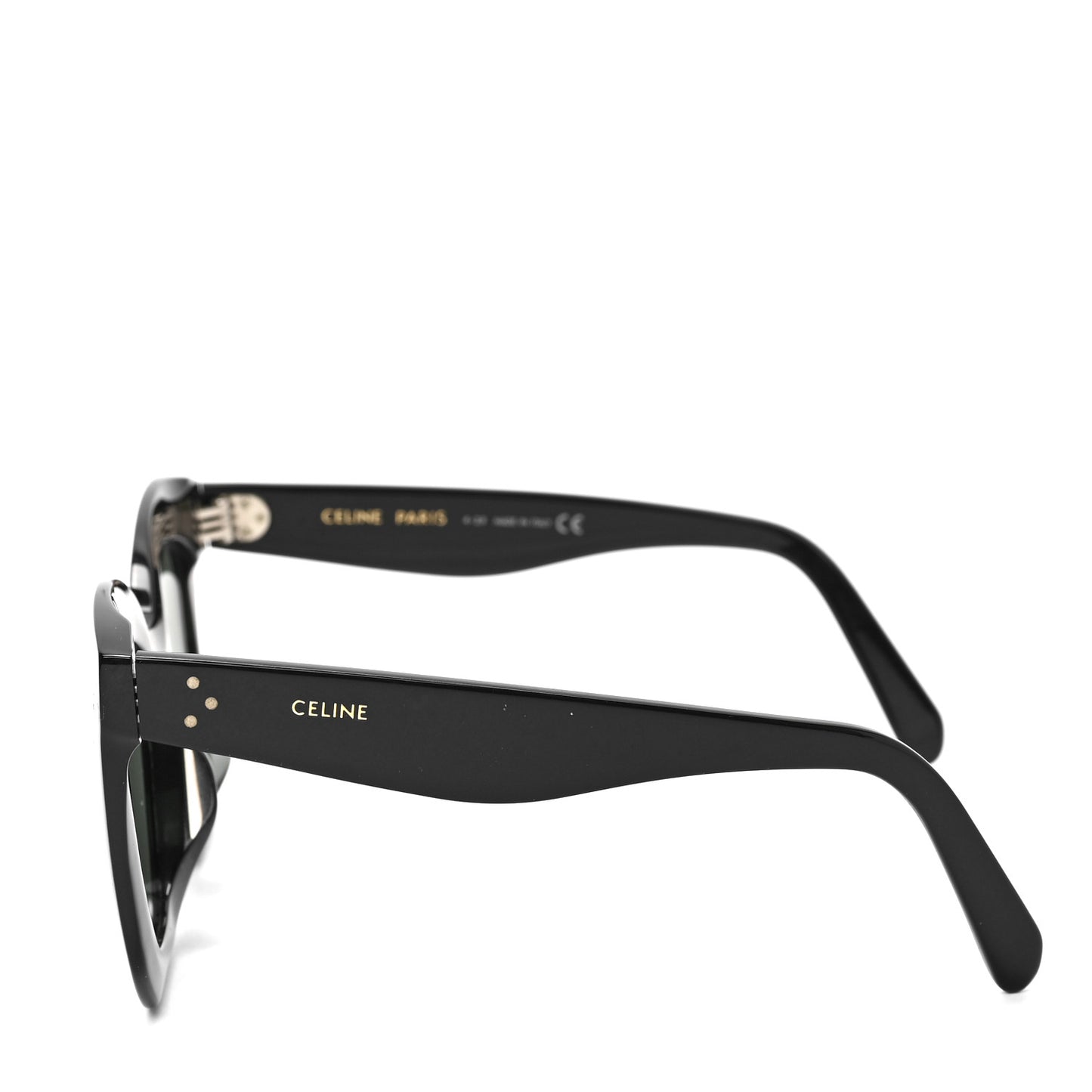 Oversized Round Sunglasses CL4005FN Black