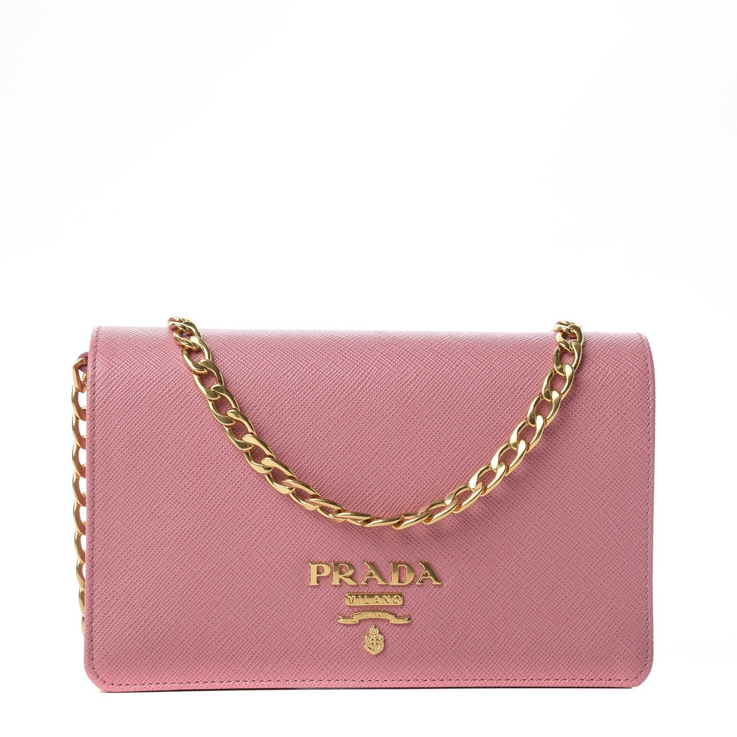 Saffiano Lux Chain Wallet Petalo