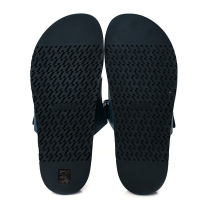 Hermes Epsom Mens Chypre Sandals 43 Bleu Canard 5 of 8