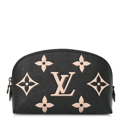 Louis Vuitton Empreinte Monogram Giant Cosmetic Pouch Black Beige 1 of 7