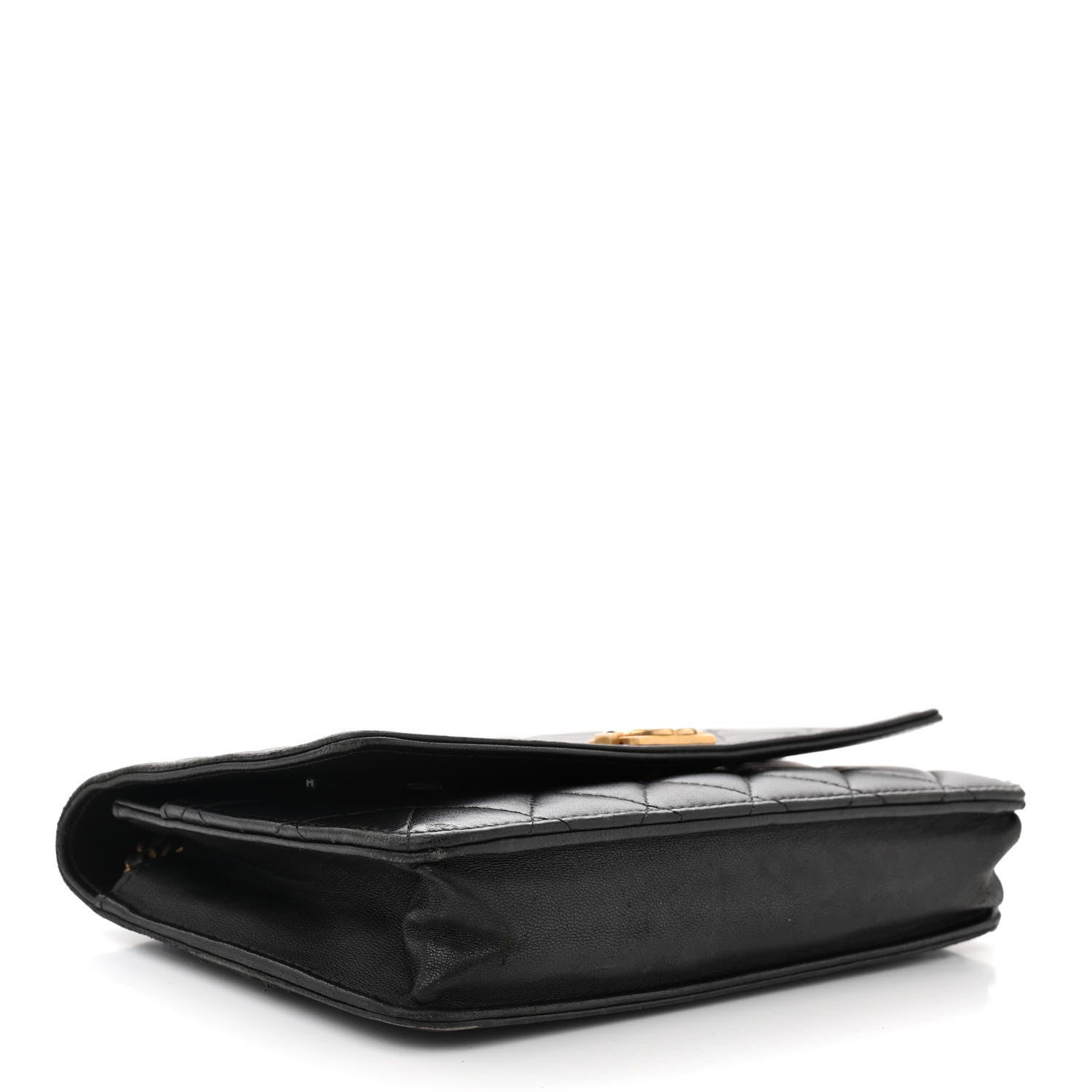 Chanel Lambskin Quilted Boy Wallet On Chain WOC Black 4 of 14