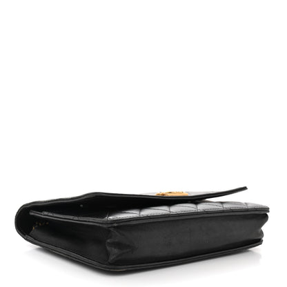 Chanel Lambskin Quilted Boy Wallet On Chain WOC Black 4 of 14