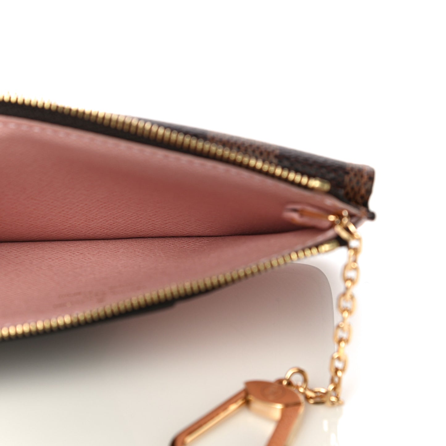 Damier Ebene Recto Verso Card Holder Rose Ballerine