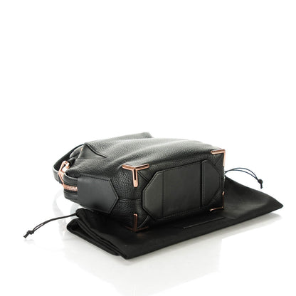 Alexander Wang Pebbled Calfskin Mini Emile Black Rose Gold Hardware 4 of 7