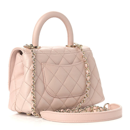 Chanel Caviar Quilted Extra Mini Coco Handle Flap Light Pink 2 of 8