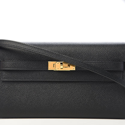 Hermes Epsom Kelly Wallet To Go Black 9 of 10