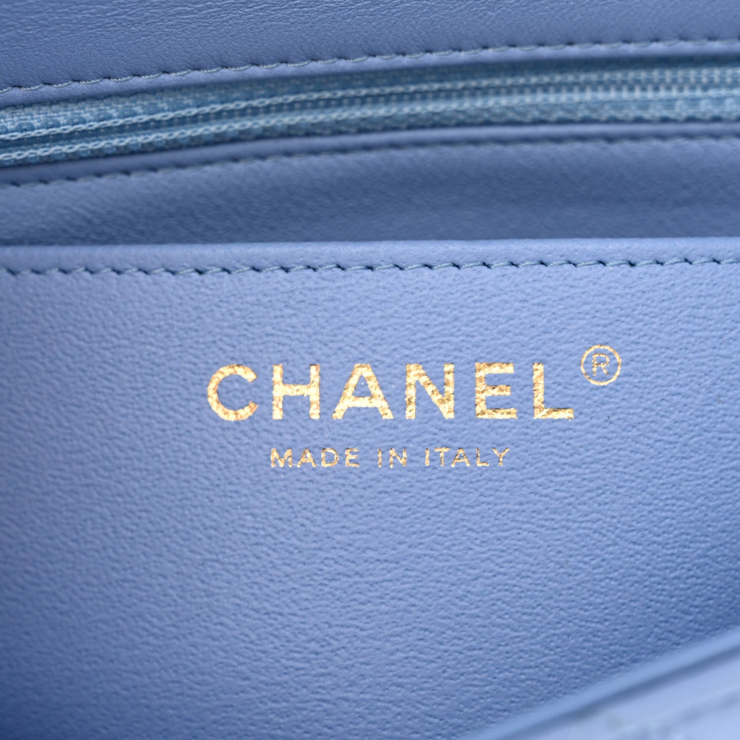 Chanel Lambskin Quilted Mini Rectangular Flap Light Blue 6 of 11
