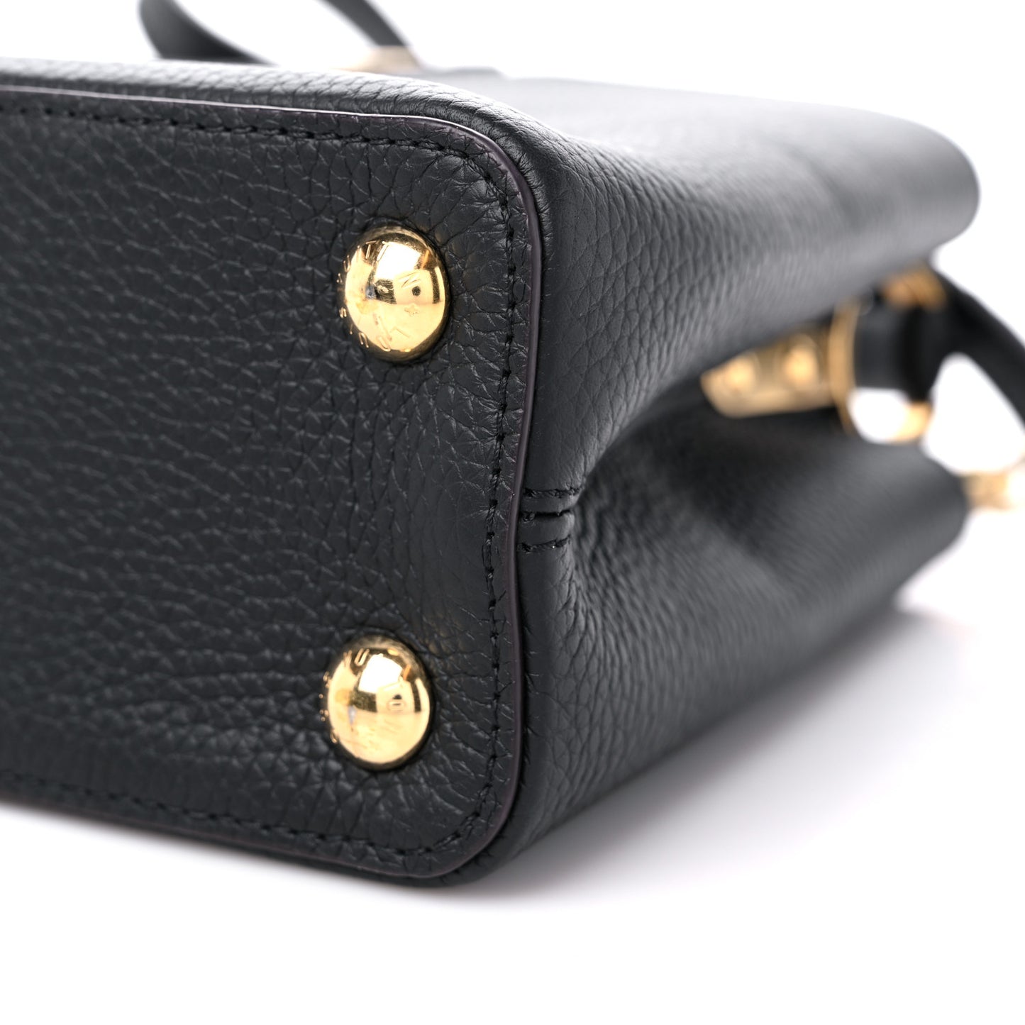 Taurillon Capucines BB Black Fuchsia