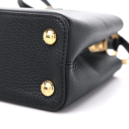 Louis Vuitton Taurillon Capucines BB Black Fuchsia 8 of 9