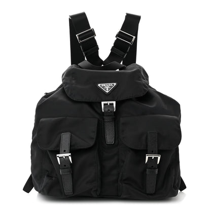 Prada Re-Nylon Saffiano Medium Backpack Black 1 of 11
