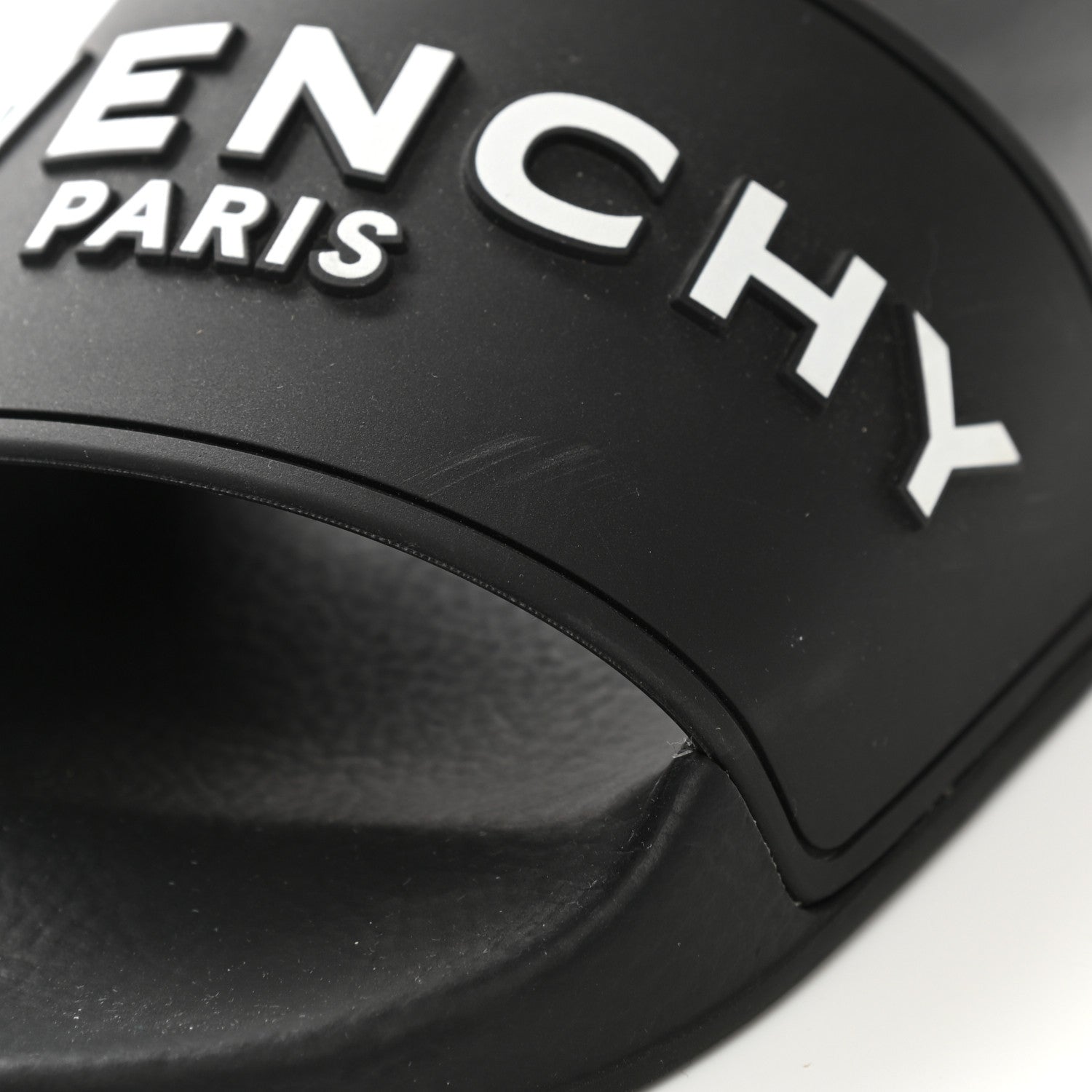 Givenchy Rubber Logo Pool Slide Sandals 38 Black 12 of 13