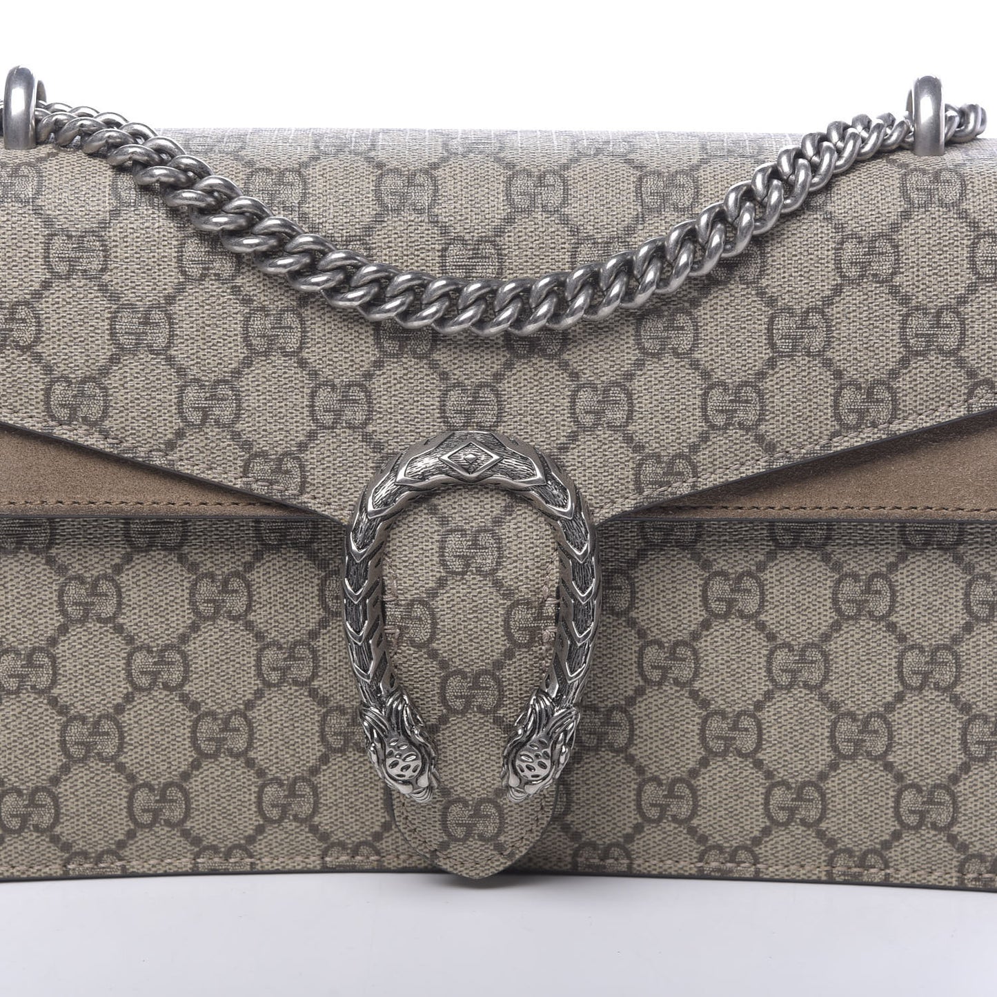 GG Supreme Monogram Small Dionysus Shoulder Bag Taupe