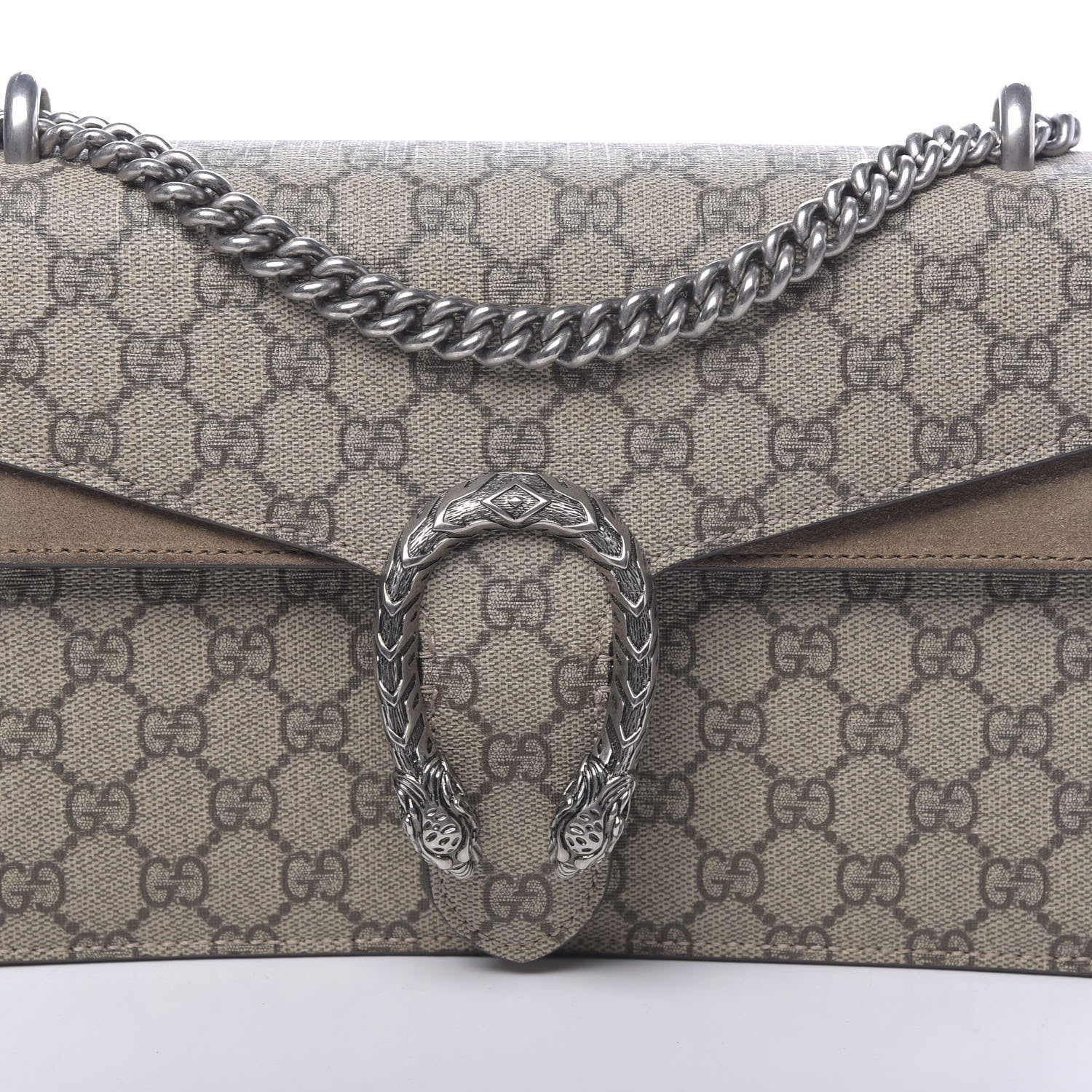 Gucci GG Supreme Monogram Small Dionysus Shoulder Bag Taupe 10 of 10