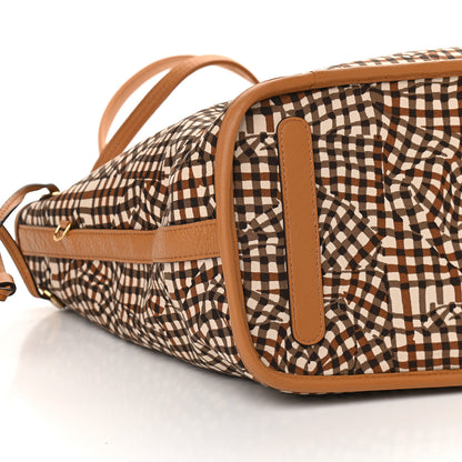 MCM Visetos Medium Liz Reversible Shopper Tote Cognac 13 of 14