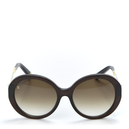 Louis Vuitton Petit Soupcon Rond Sunglasses Z0490W Brown Glitter 2 of 8