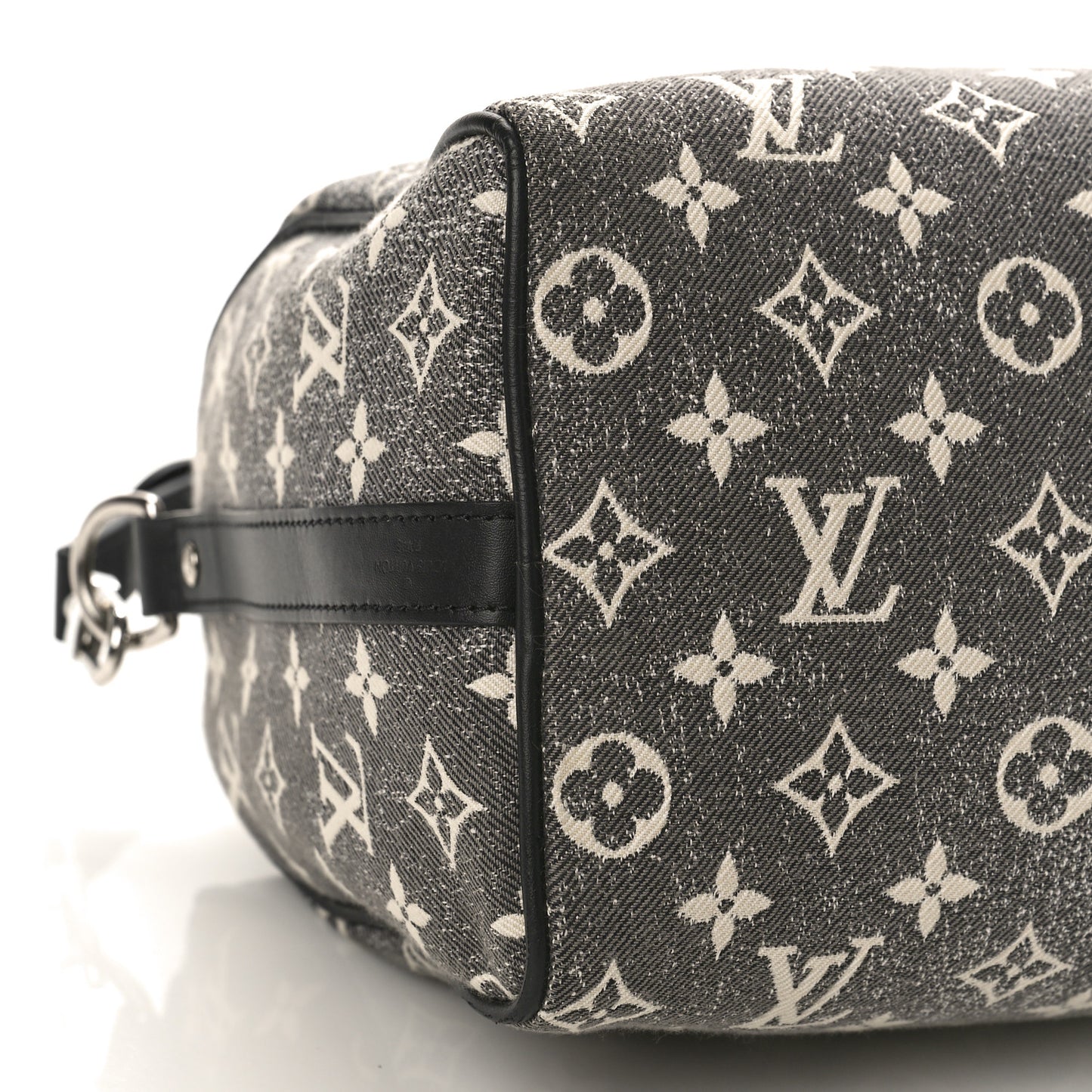 Denim Monogram Jacquard Speedy Bandouliere 25 Black