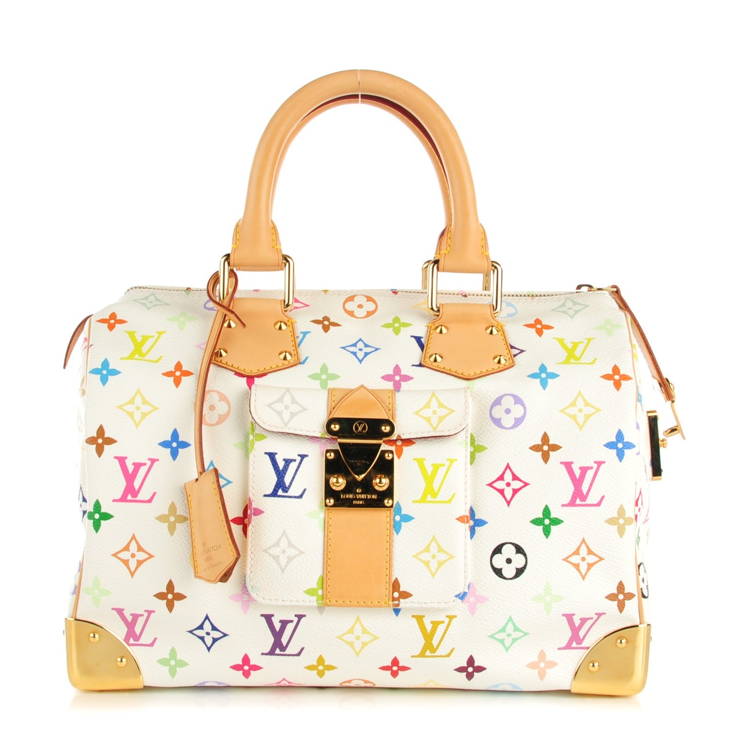 Monogram Multicolor Speedy 30 White
