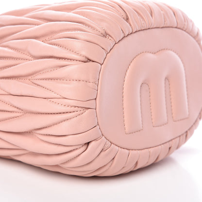 Miu Miu Nappa Matelasse Small Bucket Bag Orchidea 9 of 10