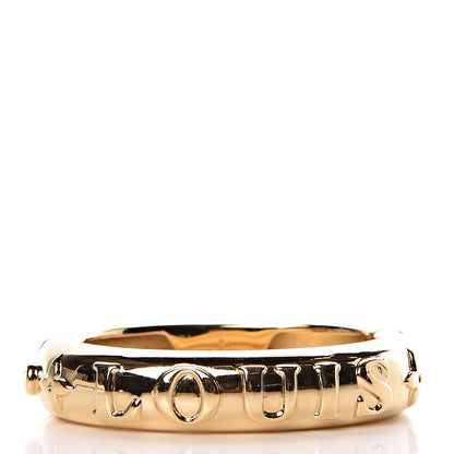 Louis Vuitton Brass Family Bangle Bracelet Gold 3 of 7