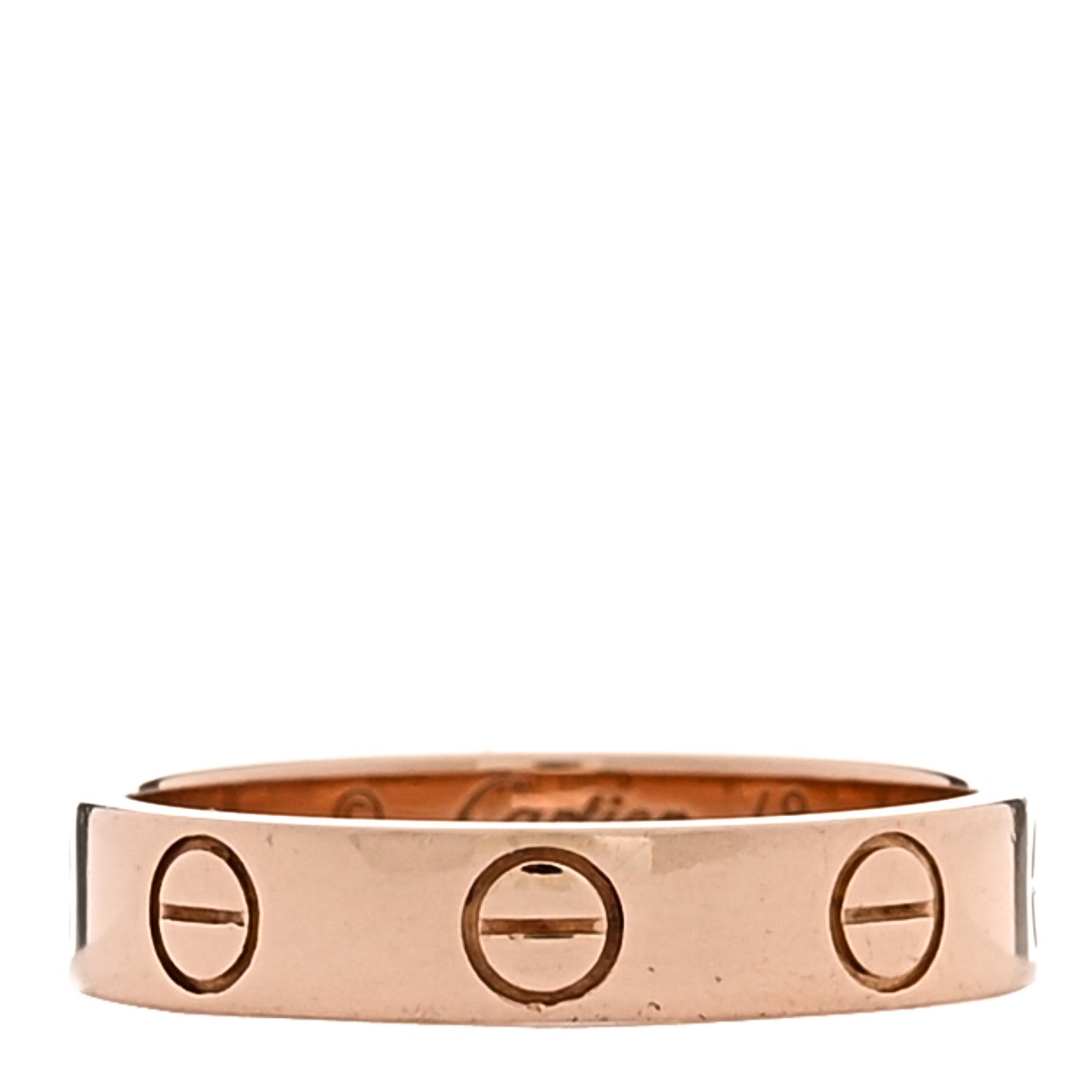 Cartier 18K Pink Gold 3.5mm LOVE Wedding Band Ring 48 4.5 1 of 5